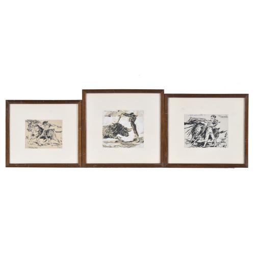 JOAQUIM TERRUELLA MATILLA (1891-1957). Set of 3 drawings on