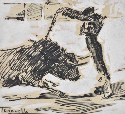 JOAQUIM TERRUELLA MATILLA (1891-1957). Set of 3 drawings on