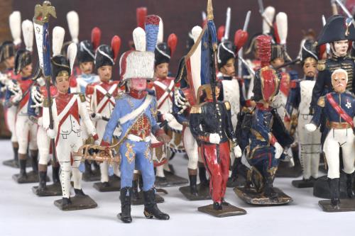 Collection of lead soldiers, 20th century.