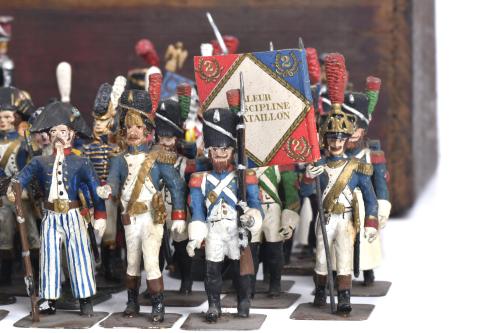 Collection of lead soldiers, 20th century.