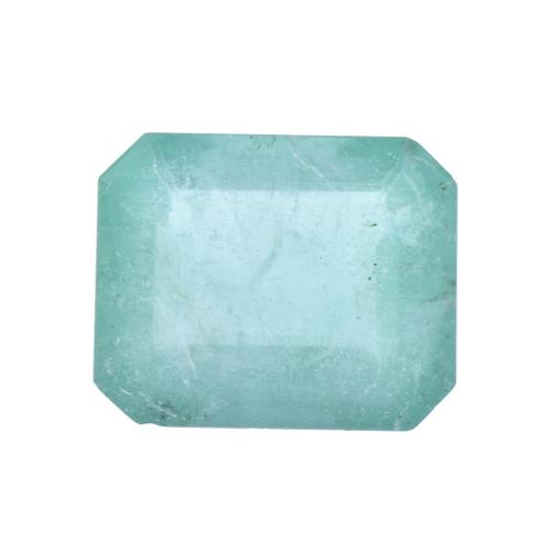 Unmounted cushion cut emerald of 4.55 ct.