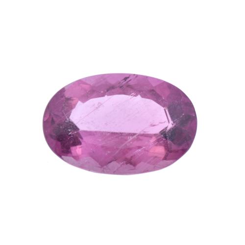 Unmounted rubellite tourmaline.