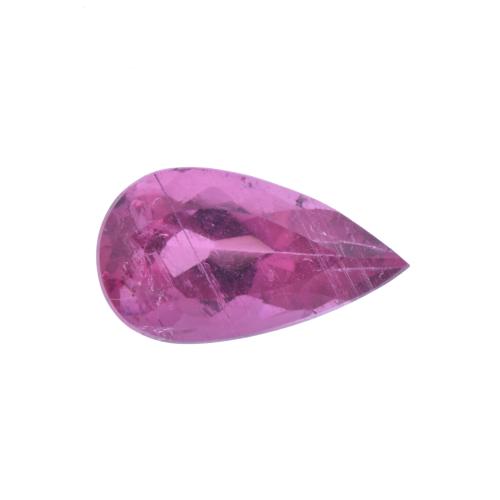 Unmounted rubellite tourmaline.