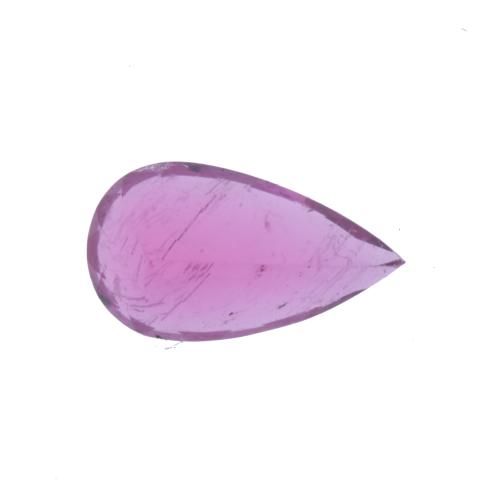 Unmounted rubellite tourmaline.
