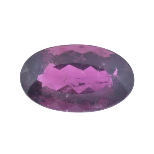 Unmounted rubellite tourmaline.