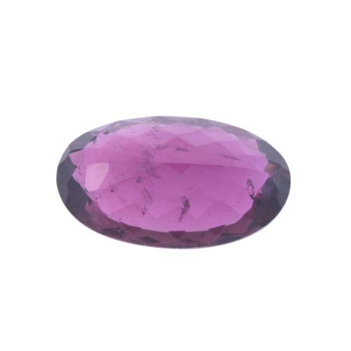 Unmounted rubellite tourmaline.