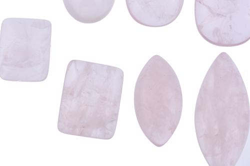 Lot of seventeen unmounted rose tourmalines.