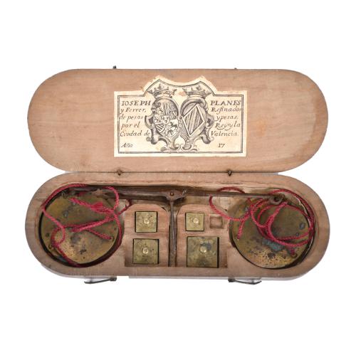 Weighing scales, late 18th century.