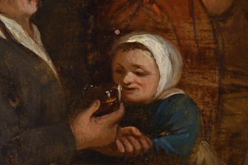 18TH CENTURY DUTCH SCHOOL. ‘Costumbrist scene&#39;.