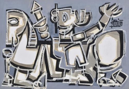ANTÓN PATIÑO (1957).  'Figure and horse'.