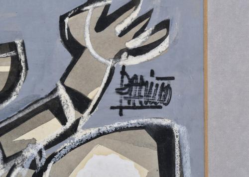 ANTÓN PATIÑO (1957).  &#39;Figure and horse&#39;.