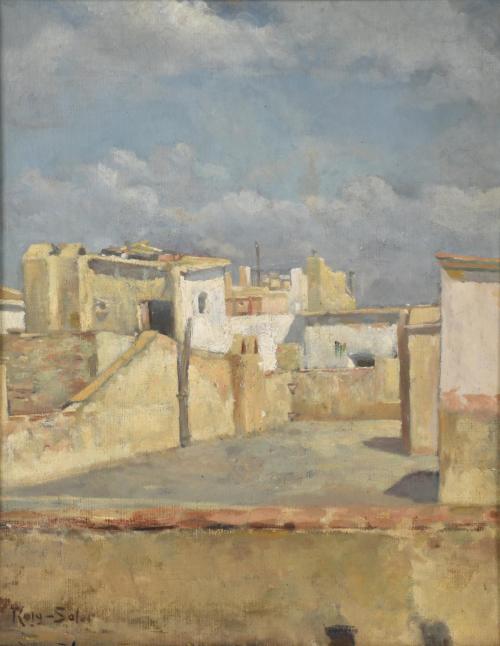 ATTRIBUTED TO JOAN ROIG Y SOLER (1852-1909). 'Landscape'.