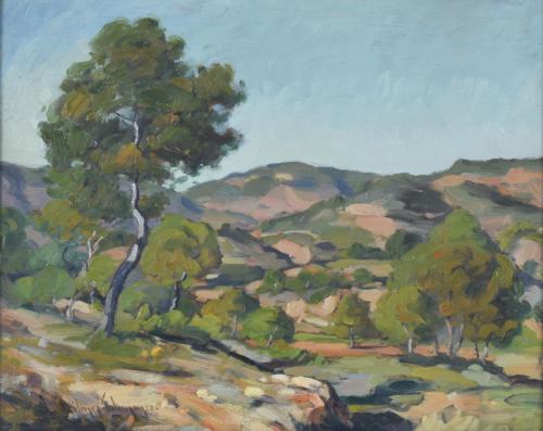 LAZARO MARTÍNEZ SALAMANCA (1910-2002). 'Landscape'.