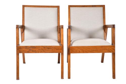 BALADIA & VALKLEIN. Pair of armchairs, second half 20th cen