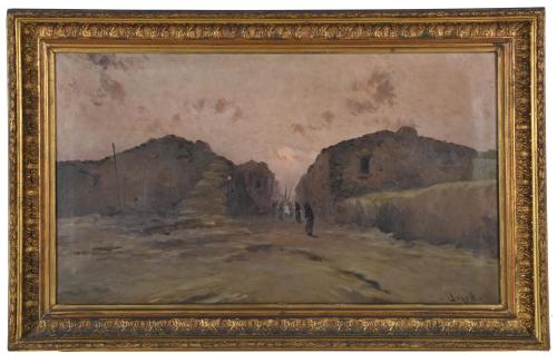 MODEST URGELL I INGLADA (1839-1919). ‘Landscape with a proc