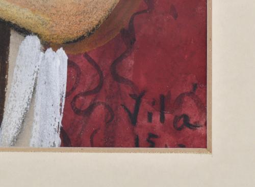EMILI VILÀ GORGOLL (1887-1967). &#39;Portrait of a woman smokin