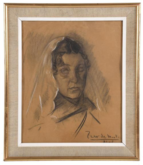 MARIANO TUR DE MONTIS (1904-1994). &#39;Portrait of a woman wit