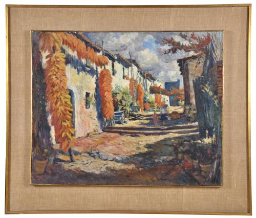 MANUEL RICART SERRA (1913-2014).  &#39;Street of a village&#39;.