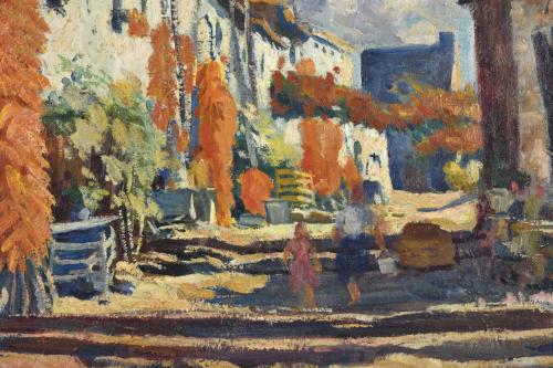 MANUEL RICART SERRA (1913-2014).  &#39;Street of a village&#39;.