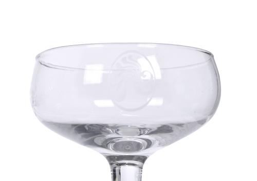 Conjunto de doce copas de cava de la discoteca Bocaccio.