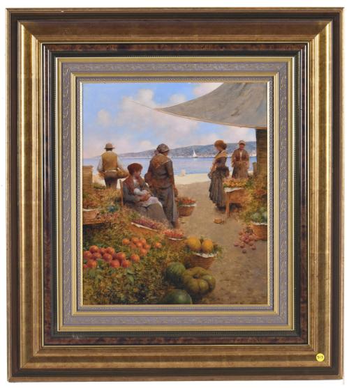 ROSARIO PALUMBO, GOLIA (1959).   &#39;Market on the beach&#39;.