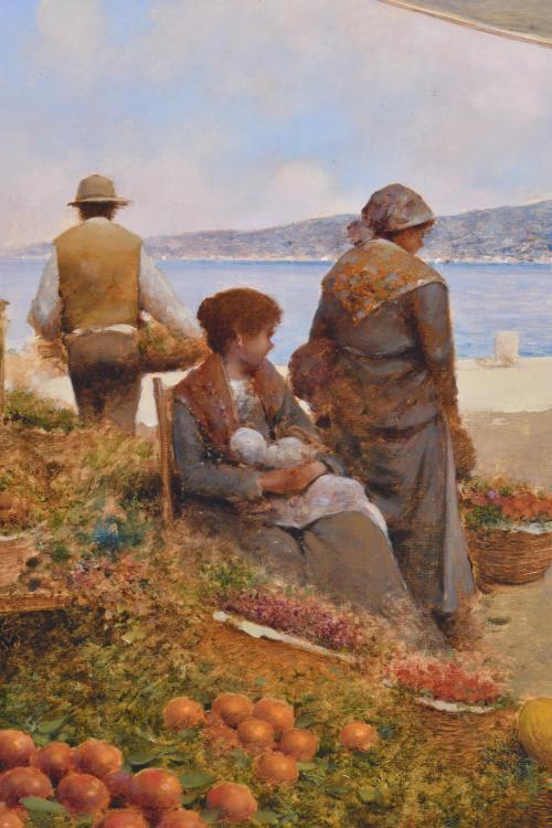 ROSARIO PALUMBO, GOLIA (1959).   &#39;Market on the beach&#39;.