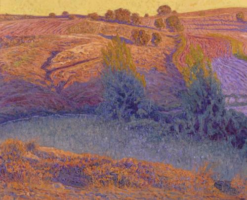 MIGUEL BARBERO (1953). 'Últimas luces de Aragón. Barahona'.