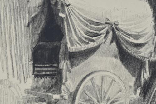 MIGUEL ACEVEDO (1947). &#39;Carreta de la romería del Rocío&#39;, 2