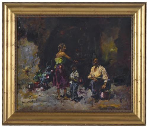 JOSEP SERRASANTA (1916-1998). &#39;Gypsies&#39;.