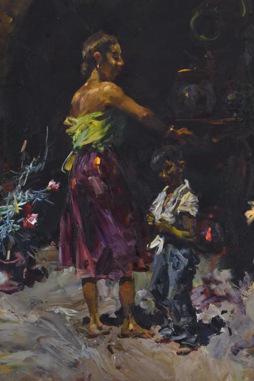 JOSEP SERRASANTA (1916-1998). &#39;Gypsies&#39;.
