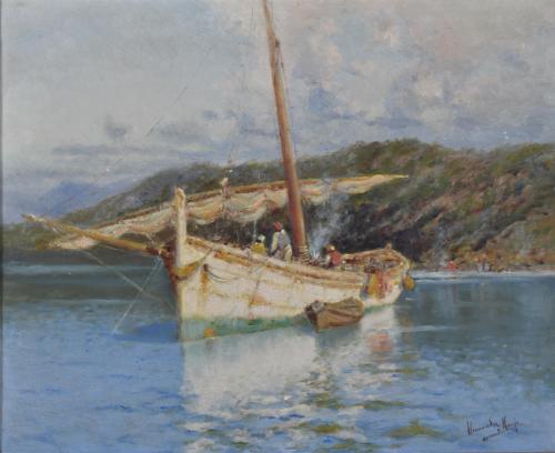 FRANCISCO HERNÁNDEZ MONJO (1862-1937). 'Seascape'.