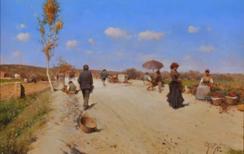 ROSARIO PALUMBO, GOLIA (1959).   'Por la calle del mercado'.