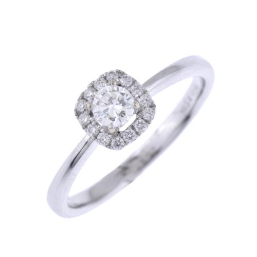 Ring with diamonds pavé.