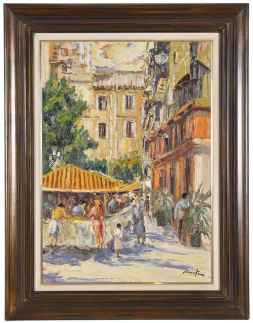ANTONIO REVERTE (1949). "Plaza del Pino", Barcelona.