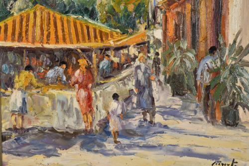 ANTONIO REVERTE (1949). "Plaza del Pino", Barcelona.