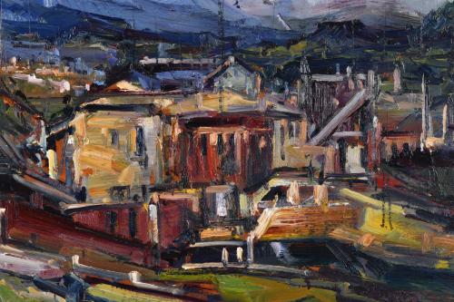 JOAN JORQUERA RODRÍGUEZ (1952). "Landscape in Barberà".