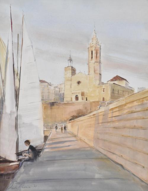 ALBERT ESTRADA VILARRASA (1934). "Sitges", 1977.