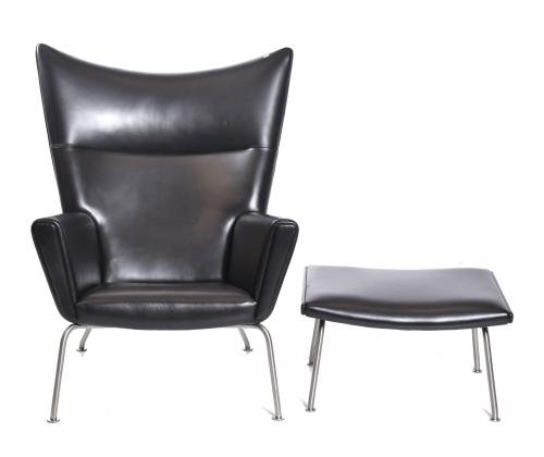HANS J. WEGNER (1914 - 2007) &#39;Wing Chair CH445&#39; model armch