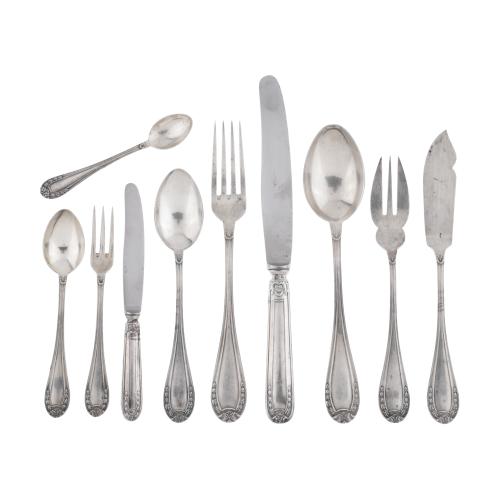 Cubertería en plata española, segunda mitad siglo XX.