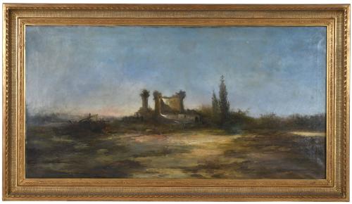 ESCUELA ESPAÑOLA, SIGLO XIX-XX. "Paisaje".