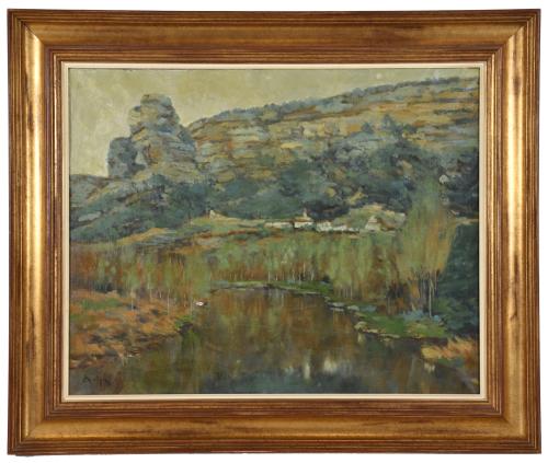 ESCUELA ESPAÑOLA, SIGLO XX. "Paisaje". 