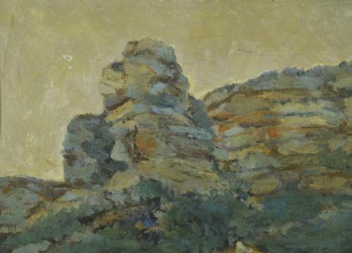 ESCUELA ESPAÑOLA, SIGLO XX. "Paisaje". 