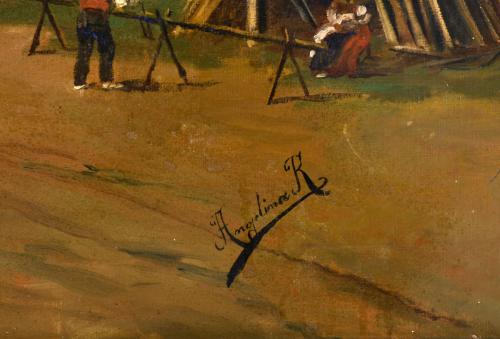 20TH CENTURY EUROPEAN SCHOOL. "Rural landscape". 