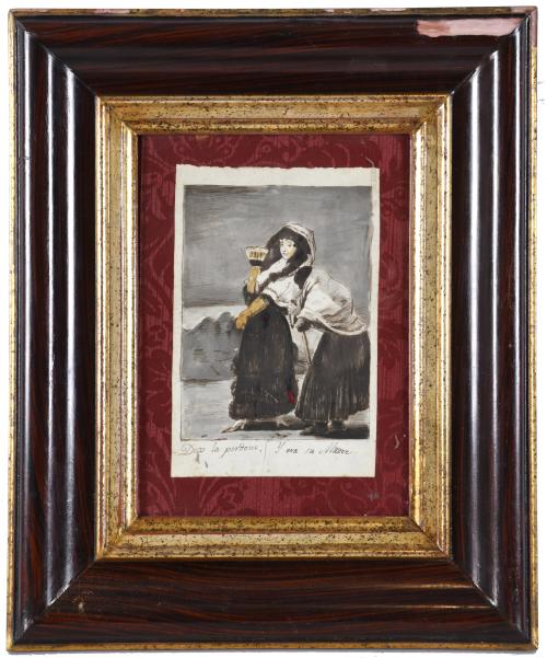 ESCOLA ESPAÑOLA, SIGLO XIX A partir del capricho de Goya "D