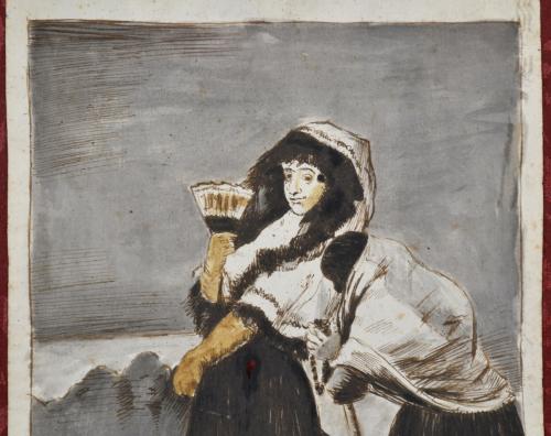 ESCOLA ESPAÑOLA, SIGLO XIX A partir del capricho de Goya "D