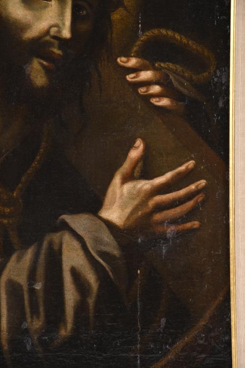 ESCUELA ESPAÑOLA, SIGLO XVIII. "Cristo cargando la cruz". s