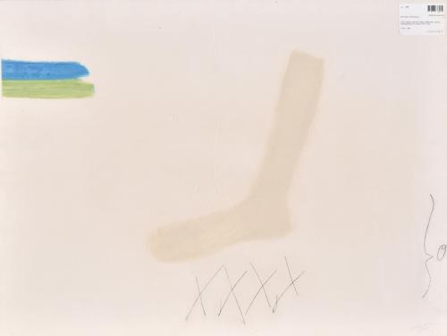 ANTONI TÀPIES (1923-2012). "Mitjó", 1972.