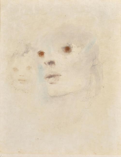 LEONOR FINI (1907-1996).  "Madre e hijo", circa 1963.