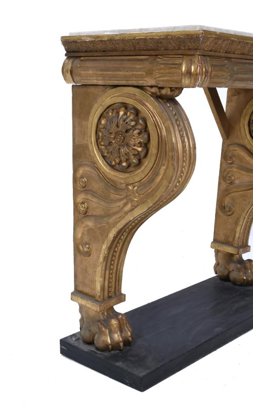 Consola y "trumeau" estilo Gustaviano, siglo XIX