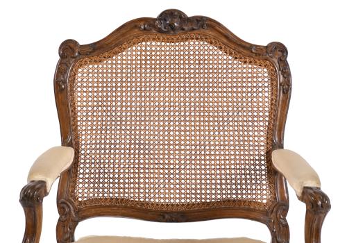 Sillón provenzal francés, circa 1750. 